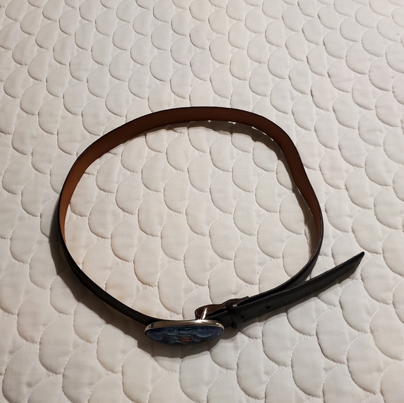 MADE IN ITALY - BEAUTIFUL LEATHER GLASS BELT - Picture 4 of 6